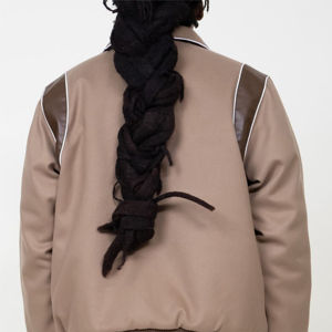 เสื้อแจ็คเก็ตผ้าฝ้ายขนแกะสำหรับผู้หญิงเสื้อครอป2025เสื้อแจ็คเก็ตมหาวิทยาลัย100% โลโก้ตามสั่ง - Product Image 5