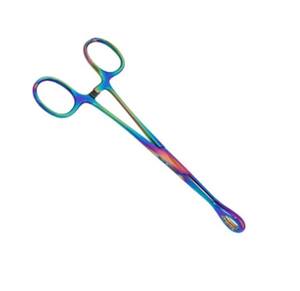 คีมจับฟองน้ำหลากสีเครื่องมือผ่าตัดคีมหนีบทางการแพทย์ทำจากไทเทเนียมเคลือบใช้ซ้ำได้คีมคีบฟองน้ำสแตนเลสแบบนำกลับมาใช้ใหม่ได้ - Product Image 2