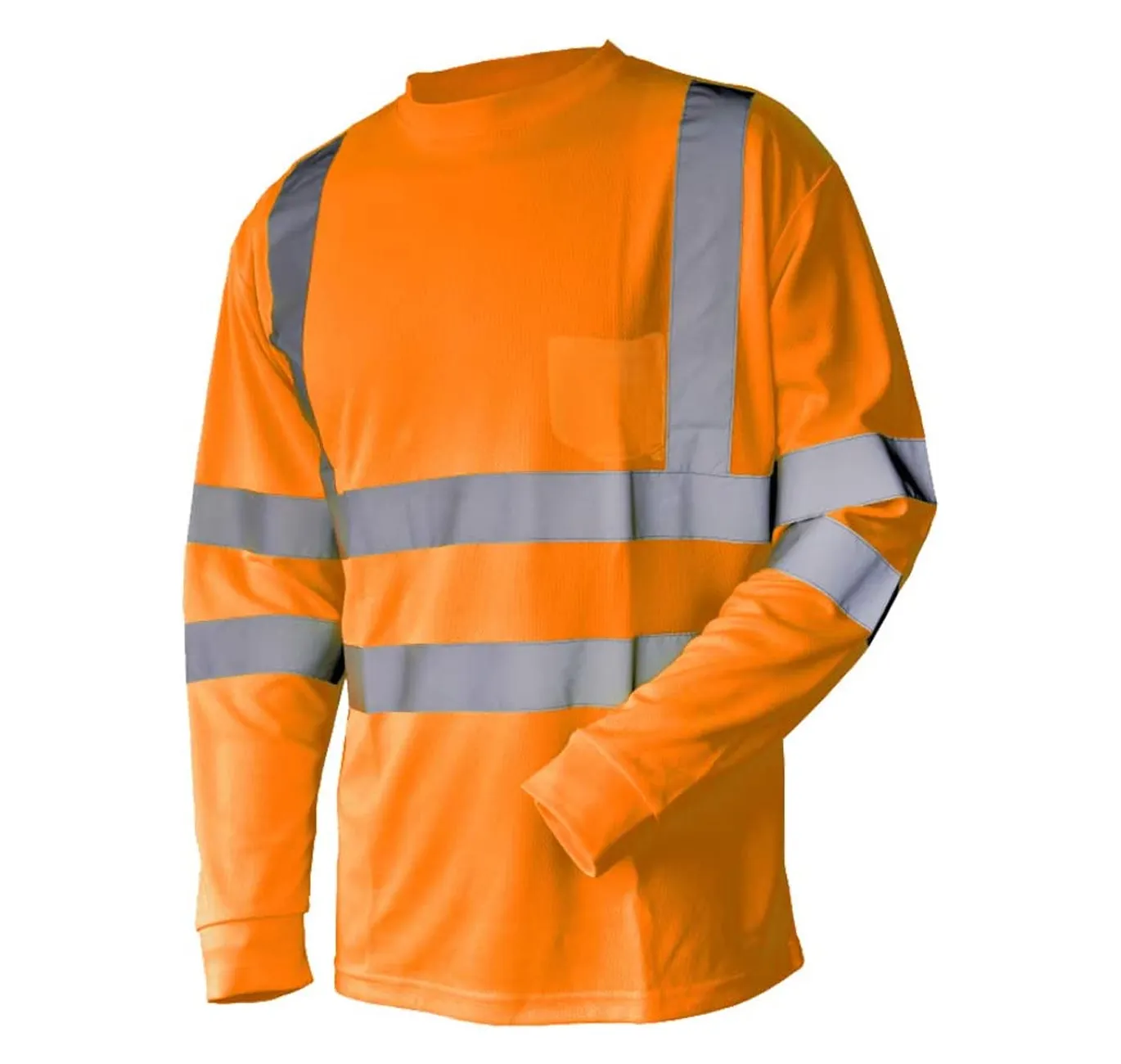 เสื้อยืดสะท้อนแสงสำหรับผู้ชายเสื้อทำงานสะท้อนแสงเสื้อนิรภัยขนาดพิเศษสั่งทำได้