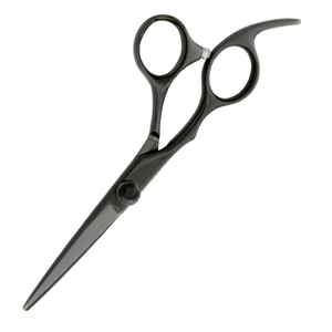 Ciseaux de barbier professionnels ergonomiques de haute qualité, ciseaux à cheveux noirs mats, 5,5/6,0 pouces, ciseaux de coiffure de salon - Product Image 3