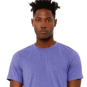 Heather Lapis Unisex CVC Camiseta: 52% Airlume Algodón peinado, 48% Poly Blend - Product Image 4