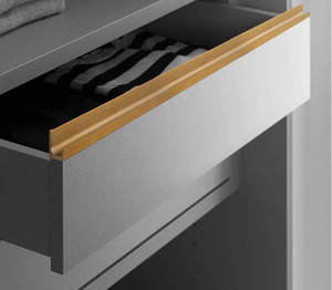 Conception épaissie en forme de L sans fente en aluminium matériel d'armoire de chevet décoration Simple matériel de garde-robe - Product Image 6