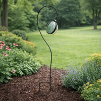 Piquet de jardin en métal artisanal, décoration florale pour la cour, art de jardin, ornement de pelouse extérieur pour la décoration de jardin, patio, cour, paysage, maison