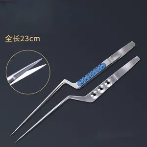 Micro-ciseaux manuels en forme de pistolet, instrument médical en titane pour la neurochirurgie et la chirurgie cérébrale - Product Image 3
