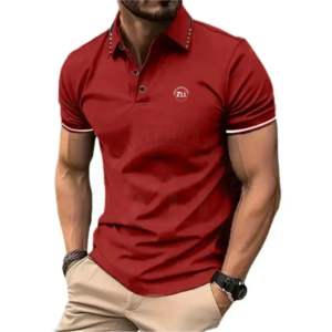 Polo personalizado de Golf para hombre, estampado completo, venta al por mayor, transpirable, de secado rápido, garantía, Polo para hombre, estampado de botones, ropa de calle - Product Image 5
