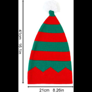 Bonnet d'hiver unisexe en coton pour Noël, bonnet en tricot avec des beanies colorés pour le Nouvel An 2025 - Product Image 6