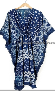 Fabricant de Kimono en Coton Indien Long Robe Kaftan Imprimé Vêtements pour Femmes Designer Coton Kaftans - Product Image 3