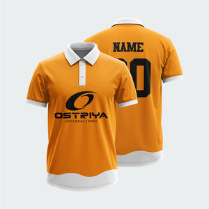 Vêtements décontractés respirants de haute qualité Polo pour hommes en bas quantité minimale de commande Vente à chaud Design personnalisé Polos de sublimation pour hommes - Product Image 4