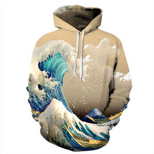 Pull à capuche pour hommes imprimé personnalisé de haute qualité Design 3D 100% Polyester pour l'hiver bas quantité minimale de commande - Product Image 2