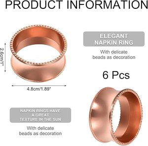 Rond de serviette en rotin Fleur Décor de table de Noël indien exclusif avec bois papier métal fabriqué à la main Style parfait - Product Image 3