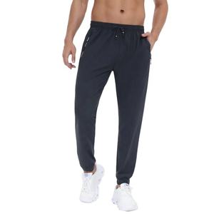 Pantalones Deportivos Ligeros de Poliéster/Algodón con Cordón, Elásticos, para Hombre, con Logotipo Personalizado, Casuales, Simples, al por Mayor, Ropa Deportiva para Gimnasio - Product Image 4