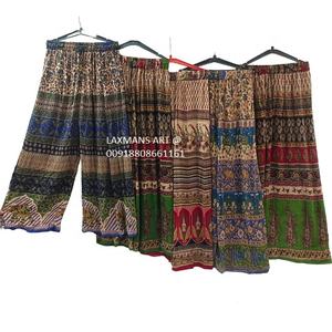 Rayón impreso damas plazzo pijamas algodón pijamas de la India rayón impreso plazzo Pantalones - Product Image 2