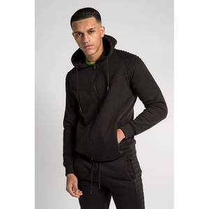 Combinaisons de jogging confortables à capuche zippées personnalisées pour hommes survêtements deux pièces à la mode - Product Image 6