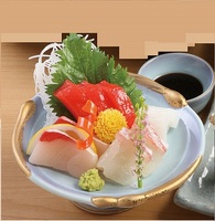 Model Makanan Plastik PC/ABS Buatan Jepang Ramah Lingkungan dengan Desain Sendiri Pola Bunga Tanaman, Alat Restoran