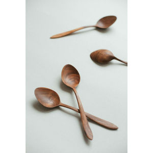 Ensemble de couverts en bois écologique de luxe, couverts en bois de bouleau naturel durables pour la restauration, les mariages, les fêtes et les événements en plein air - Product Image 1