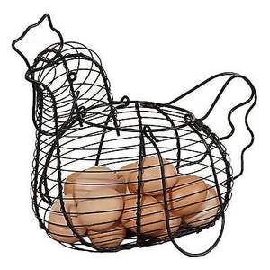 Estantes decorativos de hierro rústico de primera calidad para huevos con elegantes detalles en espiral, ideales para exhibiciones de cocina de estilo rústico de granja - Product Image 5