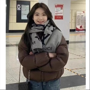 Ropa de invierno, Chaqueta corta de lujo para mujer, abrigo de algodón con cuello Peter Pan dulce, Parka acolchada a la moda, prendas de vestir exteriores gruesas para mujer - Product Image 2