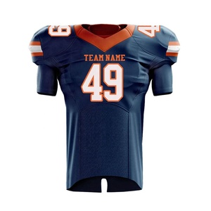 Uniforme de fútbol americano estirable de cuatro vías Transpirable Hombre Sublimado Bordado Fútbol americano Jersey Tops - Product Image 1