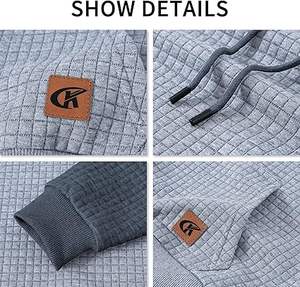 Sudadera con Capucha Personalizada para Hombre, Ecológica, de Invierno, con Cordón, Estilo Hipster, Informal, con Bolsillo Tipo Canguro - Product Image 3