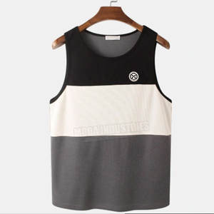 เสื้อกล้ามออกกำลังกายลายตาข่ายไซส์ XL สำหรับผู้ชายเสื้อกล้ามออกกำลังกายระบายอากาศได้พิมพ์ลายสำหรับตกแต่ง - Product Image 1