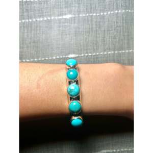 Duane Smith <b>Red</b> Skin Turquoise & Sterling Silver Fashion Cuff <b>Bracelet</b> - Product Image 5