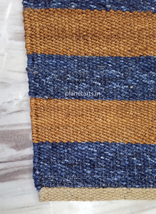 Venta caliente 10mm de espesor anudado a mano alfombra de rayas de yute alfombra de área de usos altos para sala de estar y habitación de invitados tejido plano-directo de fábrica - Product Image 3