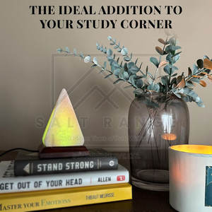 Lámpara de Sal Piramidal del Himalaya Tallada a Mano, de Alta Calidad, 100% Sal Pura, Tacto Real, Decoración para el Hogar, Hecha en Pakistán - Product Image 4