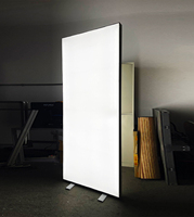 Boîte à lumière LED néon étanche et pliable, à économie d'énergie, pour affichage publicitaire commercial