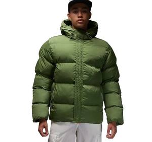 แจ็กเก็ตขนเป็ดโพลีเอสเตอร์สำหรับผู้ชายไซส์พิเศษมีซิปรูดให้ความอบอุ่นในฤดูหนาวเสื้อผ้าแนวสตรีทมีฮู้ดทรงหลวมแบบปรับแต่งได้ - Product Image 1