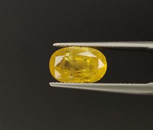 100% naturel non traité de haute qualité jaune saphir ovale coupe 6.10 carat bague taille septembre pierre de naissance anneau astrologie Lalas RR10 - Product Image 2