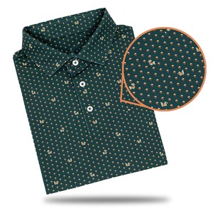Personalizado de los hombres de alta calidad bordado sólido 100% algodón Golf para la camisa transpirable Micro elástico antiarrugas - Product Image 6