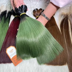 Multiple Colored Bone Straight Human Hair Short Combo 10" and <b>12</b>" With Closure for Full Wig Wholesale Price - Product Image 2