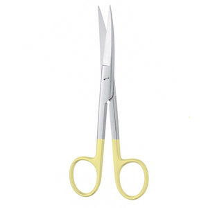 Tijera quirúrgica de alta calidad, borde romo TC, medio oro, tijeras de vendaje operativas, tijera de corte de puntada de acero inoxidable - Product Image 6