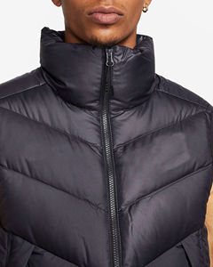 Venta al por mayor sin mangas acolchado personalizado chaleco de alta calidad por encargo del cuello del soporte cremallera Puffer Chaleco de poliéster hombres chaleco acolchado - Product Image 5