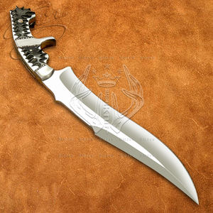 Acero D2 hecho a mano personalizado-Cuchillo de caza Bowie Full Tang Sub Hilted con Funda de cuero, agarre ergonómico de micarta, regalo ideal - Product Image 2