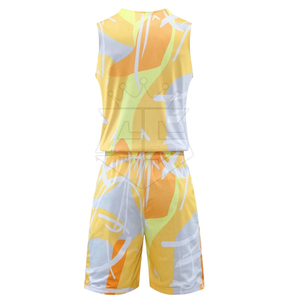 Concevez votre propre uniforme de basket-ball de logo pour l'uniforme de basket-ball unisexe sans manches de vente chaude - Product Image 3