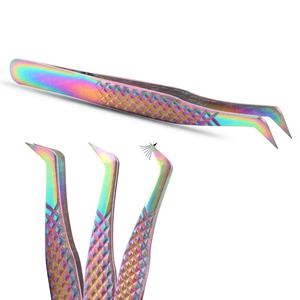 Pinzas de Volumen Personalizables de Acero Inoxidable, las Mejores Pinzas para Pestañas, Agarre Fuerte, Punta Puntiaguda, Herramientas para Injerto de Pestañas, Pinzas No Corrosivas - Product Image 1