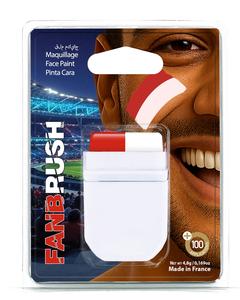 Pinceles de Maquillaje para la Copa Mundial de Fútbol de Túnez, Venta al por Mayor para Distribuidores, Hecho en Francia, 48 Naciones, Colores y Logotipos Personalizados - Product Image 1