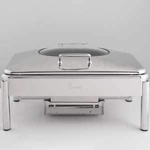 Lujoso plato de frotamiento comercial de acero inoxidable, calentador de alimentos plateado Kraft World CHW1004, calefacción de Gas ecológica para - Product Image 2