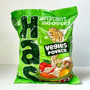 Fideos Instantáneos HAS con Sabor a Vegetales, Harina de Trigo Normal, 70g, Bloque Frito, Paquete Individual, Cocción en 3 Minutos, Certificación Halal, Almacenamiento en Seco, 18% de Grasa - Product Image 3