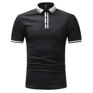 High Quality Short Sleeve Men's Polo Shirt Blank Solid Color Moisture <b>Wicking</b> Oversized Polo Shirt for Men - Product Image 1