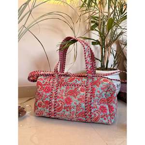 Bolsa de Lona Acolchada con Estampado Animal de Algodón Casual Rubyball XL, Bolsa de Viaje de Fin de Semana con Cierre de Cremallera, Plegable, para Gimnasio, Fitness, Viajes, Uso al Aire Libre - Product Image 1