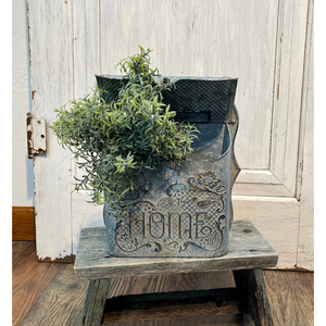 Boîte aux lettres en métal galvanisé de style moderne avec un design mural, parfaite pour le rangement élégant des lettres et des colis à la maison et au bureau - Product Image 4