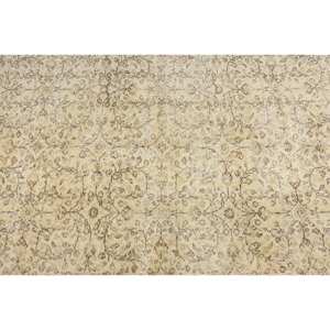 พรมขนสัตว์ตุรกีสีเบจ3.7 x 6.7ft คลาสสิกดีไซน์แบบเย็บปะติดปะต่อกันสำหรับเข้าห้องนั่งเล่นห้องนอนห้องโถงรูปสี่เหลี่ยมผืนผ้าทำจากน้ำยาง - Product Image 5