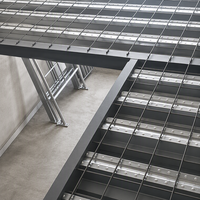 Plancher en acier galvanisé à nervures ouvertes, revêtement durable pour ateliers et construction de mezzanines en Asie du Sud-Est