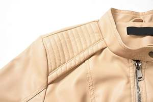 2024 nuevo diseño chaqueta de cuero auténtico para mujer estilo moderno cremallera transpirable con bolsillos interiores y exteriores OEM al por mayor - Product Image 2