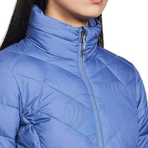 <b>Women's</b> XL Woolen Winter Puffer <b>Jacket</b> Breathable Sheep Skin Windproof Solid Finished Quilted Nylon <b>Heated</b> Low MOQ Adults - Product Image 4