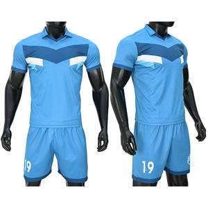 Combinaison de football à manches courtes de haute qualité, maillot de football avec logo personnalisé confortable, uniforme pour adultes et enfants - Product Image 2