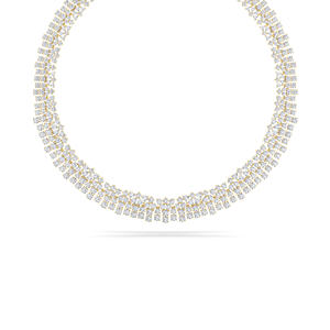 Collier de diamants majestueux | Or 14K avec diamants cultivés en laboratoire de 68.54 ct | Options or blanc rose et jaune - Product Image 5