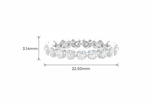 แหวนทอง 14K ประดับเพชรแท้แบบลอยตัวสำหรับผู้หญิง เหมาะสำหรับงานแต่งงาน งานเลี้ยงฉลองครบรอบ ของขวัญสุดโรแมนติก - Product Image 2